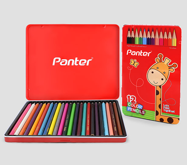 Colored Pencil | Flat Metal Box
